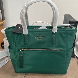 (SOLD) Kate Spade Huntet Green Tote/Crossbody Purse